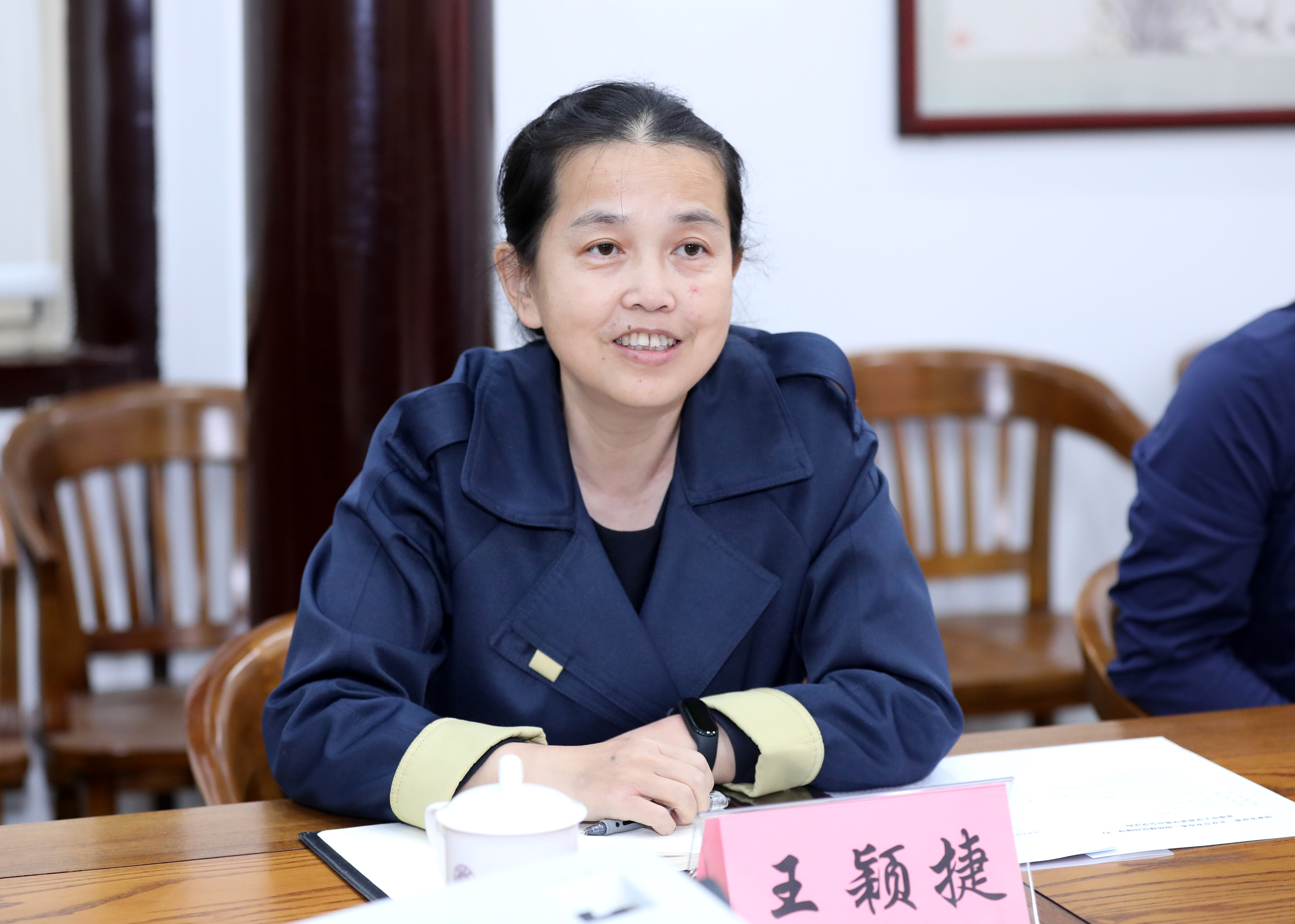 20221005-国家发展改革委基础司马强副司长一行到2025新澳门开门原料免费调研生态产品价值实现机制研究与实践工作-嘉艺-王颖捷发言.jpg
