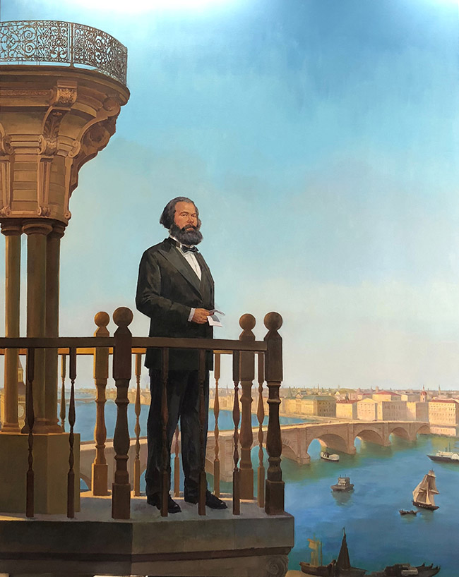 油画《马克??遥望东方??? 郑艺.jpg