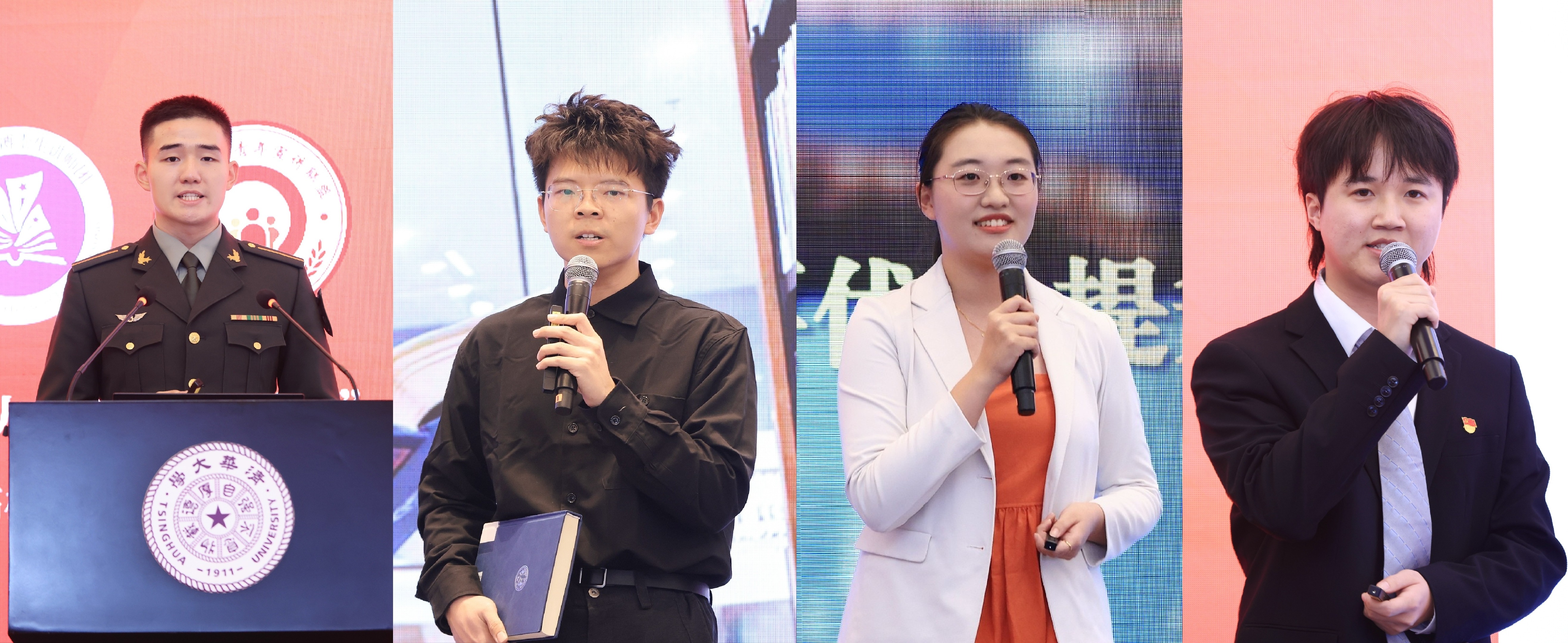 20251130-当青春遇上宣讲！“烽火回响 青言新声”全国高校青年宣讲比赛顺利举行-博士生讲师团-选手做宣讲展示（从左至右：王健硕、林劲博、刘一静、吴磊）.jpg